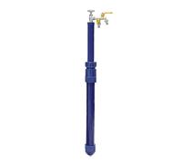 XCHSXYL Outdoor Vertical Garden Water Column 304 Stainless Steel with Double Faucet Stainless Steel Outdoor Tap Stand Yard Hydrant Frost Proof Water Feature Fountain(150cm/59in)