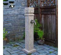 XCHSXYL Retro Outdoor Garden Water Column with Faucet, Antifreeze Hydrant Water Dispenser For Backyard, Farm & Pasture - Durable & Stylish Solution For Garden Irrigatio,Grey-90c