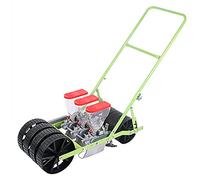 XCHSXYL Sembradora Manual de Empuje para jardinería, portátil, para hortalizas y Flores, esparcidor Manual para siembra de maíz, algodón, Soja, maní y Trigo de 3 hileras.