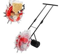 XCHSXYL Sembradora Manual de Rodillos, sembradora de hileras con Operador a pie, sembradora de Rodillos y aplicadora de Fertilizantes para Agricultura doméstica (10 boquillas) (1