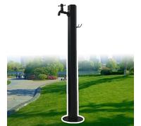 XCHSXYL Stainless Steel Freestanding Hose Stand for Outdoor Faucet Vertical Garden Water Column with Hexagon D Outdoor Spigot Hose Bib