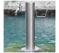 XCHSXYL Stainless Steel Garden Water Column with Faucet, Outdoor Freestanding Faucet Garden Water Tap, Yard Hydrant Frost Proof Water Feature Fountain with Spray Gun, for Wateri