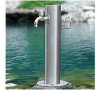 XCHSXYL Stainless Steel Outdoor Garden Water Faucet Column Courtyard(with Style 1 Faucet,20.5X50Cm)