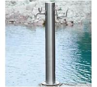 XCHSXYL Stainless Steel Outdoor Garden Water Faucet Column Courtyard(with Style 1 Faucet,20.5X86Cm)