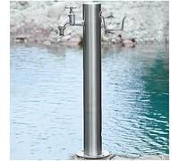 XCHSXYL Stainless Steel Outdoor Garden Water Faucet Column Courtyard(with Style 2 Faucet,20.5X86Cm)