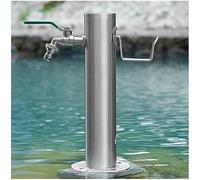 XCHSXYL Stainless Steel Outdoor Garden Water Faucet Column Courtyard(with Style 3 Faucet,20.5X50Cm)