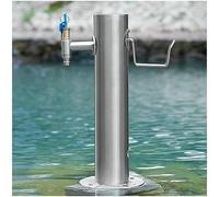 XCHSXYL Stainless Steel Outdoor Garden Water Faucet Column Courtyard(with Style 4 Faucet,20.5X50Cm)