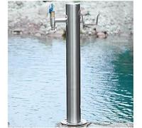 XCHSXYL Stainless Steel Outdoor Garden Water Faucet Column Courtyard(with Style 4 Faucet,20.5X86Cm)