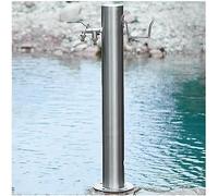 XCHSXYL Stainless Steel Outdoor Garden Water Faucet Column Courtyard(with Style 5 Faucet,20.5X86Cm)