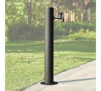 XCHSXYL Stainless Steel Vertical Garden Water Column with Faucet Outdoor Freestanding Floor Water Fountain for Yard Antifreeze Cracking Hose Stand and Hydrant Water Feature.