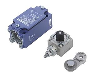 XCKJ10513H29 Interruptor final palanca R 41 mm, rollo metálico Ø 22 mm NO + N...