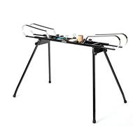 XCMAN Cross County Nordic Ski - Banco de perfil doble encerado con patas plegables para viajes Wasy, perfil de encerado ajustable, longitud de 47,2 a 79,9 pulgadas
