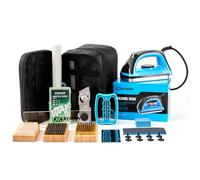 XCMAN Kit Completo de Afinación y Encerado para Esquí y Snowboard con Hierro de Encerado, Cera para Esquí, Afinador de Borde de Base Multi-Ángulo, Reparación de Base Ptex, Papel de Encerado, Piedra