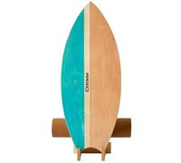 XCMAN Tabla de equilibrio de surf con rodillo de madera para ejercicios de equilibrio, superficie antideslizante para adultos, tabla de equilibrio para surf