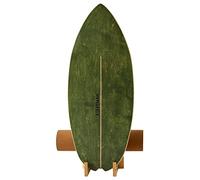XCMAN Tabla de equilibrio de surf con rodillo de madera para ejercicios de equilibrio, superficie antideslizante para adultos, tabla de equilibrio para surf