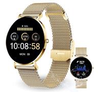XCOAST Reloj Inteligente para Mujer SIONA 2 Classic Gold de 6,9 mm Plano AMOLED Pantalla Compatible con iOS Android Fitness Tracker oxígeno en Sangre frecuencia cardíaca presión Arterial Impermeable