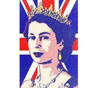 XCPORA Queen Elizabeth II Poster UK Pop Wall Art Queen Elizabeth II Prints Queen Elizabeth II Canvas Painting Home Wall Decor Picture 50x70cm Sin Marco