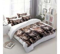 XCQHZYQ Juego de Ropa de Cama Reversible Animales Gatos Lindos, Funda Nordica Cama 105 Suave Microfibra, Funda Edredon 200x200 cm y 2 Fundas de Almohada de 50x75 cm, Blanco