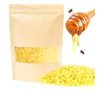 XCRPRT Píldoras de cera de abejas, 100% pura cera de abeja, gránulos de 500 g, perfectas para productos cosméticos, cremas, paños de cera de abejas, jabón, abrillantador de madera y fabricación de