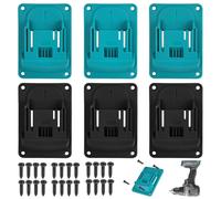 XCRPRT Soporte de pared para herramientas Makita 18 V, 6 unidades de herramientas eléctricas con 24 tornillos, portaherramientas para la pared para taller, garaje o máquina