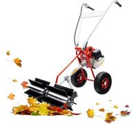 XCSCUK Barredora de Escoba de Gas, barredora de césped de Empuje de Gas para Caminar, máquina de Cepillo de Limpieza de césped de pastizales, para Parque