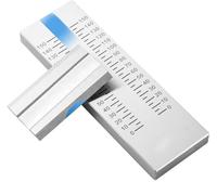 XCSCUK Calibrador de finura, calador de una Sola Ranura de Acero Inoxidable, 0-100um, para medición de precisión (0)