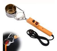 XCSCUK Crisol de Soldadura portátil, Horno eléctrico de fusión de 300 W, Kit de crisol de Soldadura portátil con asa, para fundir Plomo/plomos de Pesca.