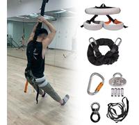 XCSCUK Equipo de Fitness con Banda Elástica de Yoga, Kit de Entrenamiento en Suspensión, Set de Resistencia con Bungee, para Fitness, Culturismo, Danza Aérea (40~50kg)