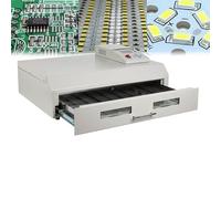 XCSCUK Horno de reflujo de Soldadura por Infrarrojos portátil, máquina automática con circulación de Aire Caliente, para PCB SMT, área de Soldadura eficiente (962c)