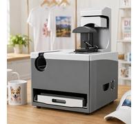 XCSCUK Impresora de sublimación 4 en 1, máquina de prensado térmico para Camisetas, presión Ajustable automáticamente y Calentamiento Uniforme, para Gorras, Tazas y Vasos.