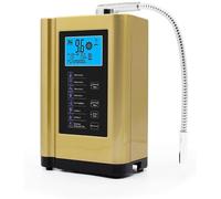 XCSCUK Ionizador de Agua alcalina, máquina purificadora de Agua, ph 3.5-10.5 máquina de fabricación de Agua alcalina ácida, hasta -500mv orp (Gold)