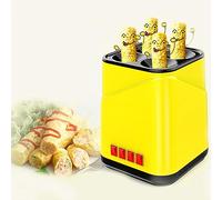 XCSCUK Máquina automática para Hacer Rollos de Huevo, máquina eléctrica casera de 4 Tubos para Tortillas, para Salchichas de Desayuno y Rollos de Hot Dog