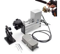 XCSCUK Máquina de encolado de bobinado de caña de pescar, herramienta profesional de construcción y encolado, con interruptor de pie, motor ajustable de 0 a 300 rpm, para bricolaje y reparación