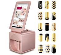 XCSCUK Máquina de impresión de uñas 3D, Impresora automática de uñas, Impresora de uñas móvil, Soporte WiFi/DIY/USB, para salón de uñas Uso doméstico Rosa (Pink)