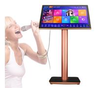 XCSCUK Máquina de Karaoke, Equipo de Juego de Karaoke con Pantalla táctil de 19,5 Pulgadas para Fiesta Familiar en el Bar en casa (Black 1TB)