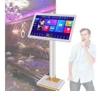 XCSCUK Máquina de Karaoke, máquina de Karaoke con Pantalla táctil capacitiva de 19/21,5 Pulgadas con función de grabación, para reuniones domésticas/Familiares (19inch 500G)