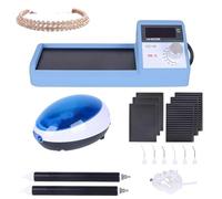 XCSCUK Máquina de montaje de cera, máquina de ajuste térmico al vacío de 70 W, con pantalla de temperatura de 0 a 90 °C, kit de soldadura de joyería para engaste de piedra