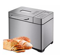 XCSCUK Máquina de pan inteligente de 220 V, con dispensador automático de frutos secos, yogur PROG, función de mantener caliente durante 1 hora, para el hogar, la cocina