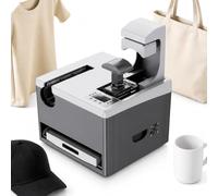 XCSCUK Máquina de prensado térmico, sublimación Digital giratoria de 360 Grados, Prensa térmica automática de 15x15 Pulgadas, autolimpieza, para Camisetas, Gorras, Tazas, Vasos y Platos.