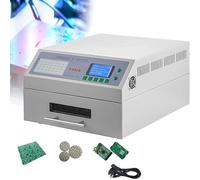 XCSCUK Máquina de Soldadura por reflujo automática, Horno de reflujo multifunción, Herramienta de Soldadura, con circulación de Aire Caliente para Prueba de Soldadura PCB SMT (962A)