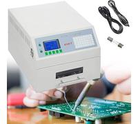 XCSCUK Máquina de Soldadura por reflujo automática, Horno de reflujo, Pantalla automática de Temperatura, máquina de Soldadura por reflujo de Ciclo portátil (962A)