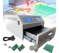 XCSCUK Máquina de Soldadura por reflujo, máquina de Soldadura con Calentador de 1500 W, estación de retrabajo BGA SMD SMT, estación de Soldadura con Horno de reflujo de Escritorio