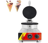 XCSCUK Máquina eléctrica para Hacer Conos de Helado, máquina para Hacer Conos de gofres Comercial, Molde para Rollos de Huevo Antiadherente, máquina para refrigerios