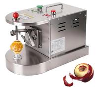 XCSCUK Máquina peladora comercial de frutas y verduras, peladora de naranja limón completamente automática, con altura y distancia ajustables, para restaurantes