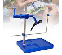 XCSCUK Tornillo de banco para atar moscas, estación ajustable giratoria de 360 grados para herramientas de atado de moscas, rango de sujeción 28#-4/0#