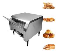 XCSCUK Tostadora transportadora Comercial, Horno Tostador de Acero Inoxidable de 2200 W, 150/300/450 rebanadas/Hora, Ideal para restaurantes/buffets (300 Slices/Hour)