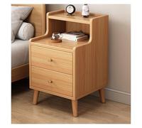 XCSDEW Mesita De Noche, Armario Almacenamiento MDF, Estante Doble Capa, Varios Tamaños Disponibles, Adecuado For Esquinas Sofá(Color1,40x40x61cm)