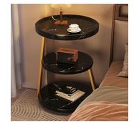 XCSDEW Mesita De Noche, Armario Almacenamiento Tres Capas, Estante Abierto, Diseño Pie, Adecuado For La Esquina del Sofá(Color6)