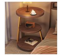 XCSDEW Mesita De Noche, Armario Almacenamiento Tres Capas, Estante Abierto, Diseño Pie, Adecuado For La Esquina del Sofá(Color5)