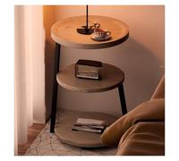 XCSDEW Mesita De Noche, Armario Almacenamiento Tres Capas, Estante Abierto, Diseño Pie, Adecuado For La Esquina del Sofá(Color1)